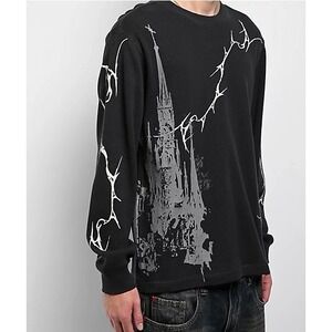 Vitriol Earthquake Black Thermal Long Sleeve T-Shirt NWT Size L